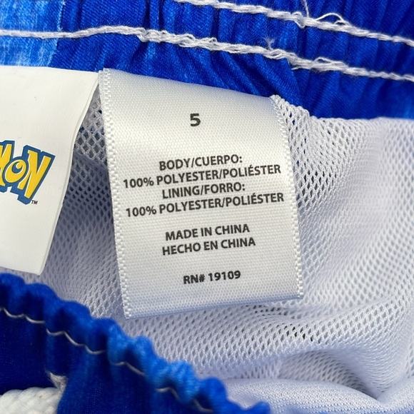 Pokémon‎ Kids Swim Trunks Functional Draw Cord Quick Dry Comfort Liner UPF 50+ - Picture 9 of 16